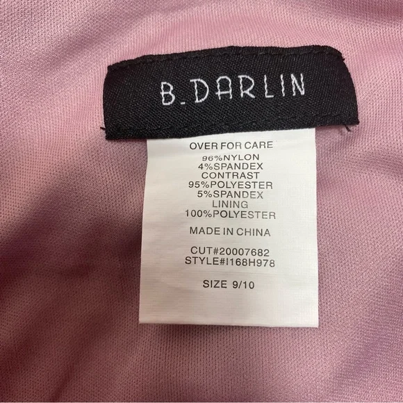 B.Darlin Rose Pink Lace Dress - Picture 4 of 4